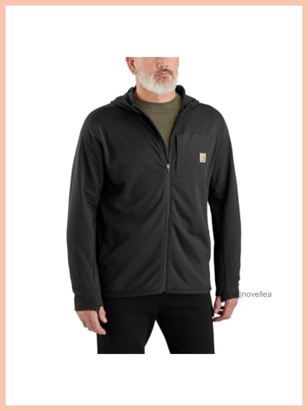 Carhartt Force Relaxed Fit Full-Zip Long-Sleeve Hooded T-Shirt